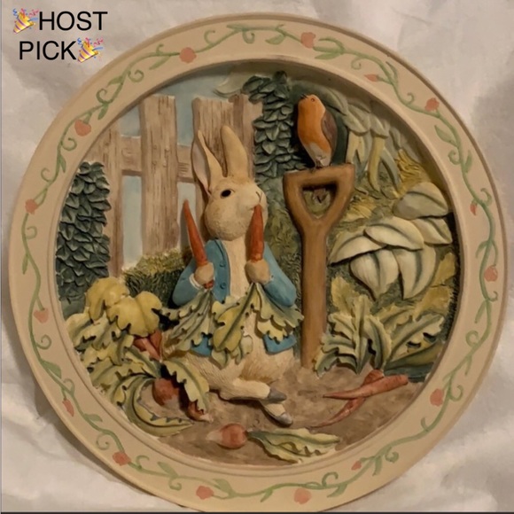 DAVENPORT POTTERY Other - PLATE #1 Davenport Pottery The Tale Of Peter Rabbit Beatrix Potter Limited Plate